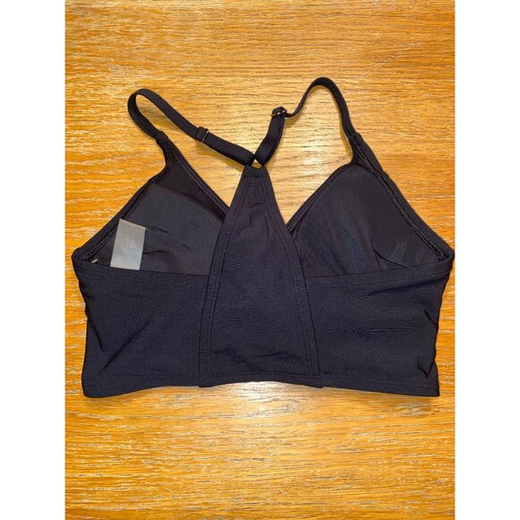 Black Infinity Logo Sports Bra With Adjustable Straps - Picture 4 of 4